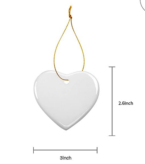 Ceramic Decoration Set, Heart